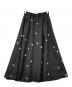 JUSGLITTY (ジャスグリッティー) ドット刺繍タックスカート ブラック サイズ:1：5000円