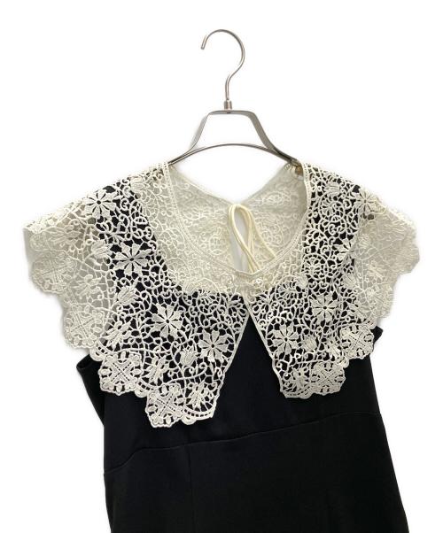 Rirandture（リランドチュール）Rirandture (リランドチュール) レーシーカラーワンピース ブラック サイズ:SIZE2の古着・服飾アイテム