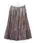 DRAWER (ドゥロワー) ラメプリントギャザースカート パープル サイズ:34：9000円