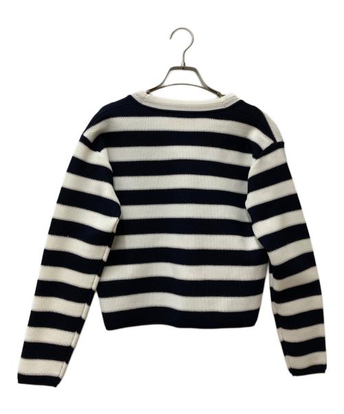 Pinky & Dianne（ピンキーアンドダイアン）Pinky & Dianne (ピンキーアンドダイアン) ボーダーカーディガン 031-4175346 サイズ:38の古着・服飾アイテム