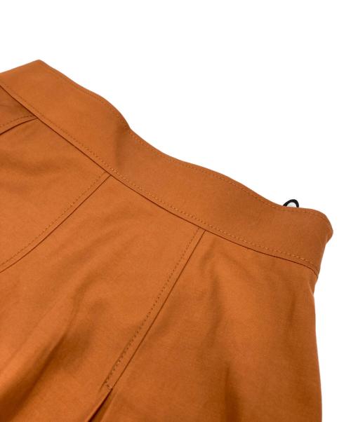 ANAYI（アナイ）ANAYI (アナイ) コットンギャバロングタックスカート ブラウン サイズ:SIZE 38の古着・服飾アイテム