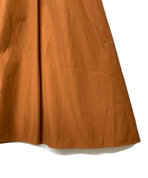 ANAYI（アナイ）ANAYI (アナイ) コットンギャバロングタックスカート ブラウン サイズ:SIZE 38の古着・服飾アイテム