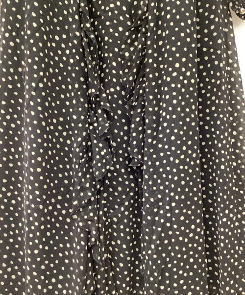 ANAYI（アナイ）ANAYI (アナイ) ランダムドットフリルワンピース ブラック サイズ:38の古着・服飾アイテム