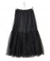 ANAYI (アナイ) ドットチュールティアード スカート ブラック サイズ:38：9000円