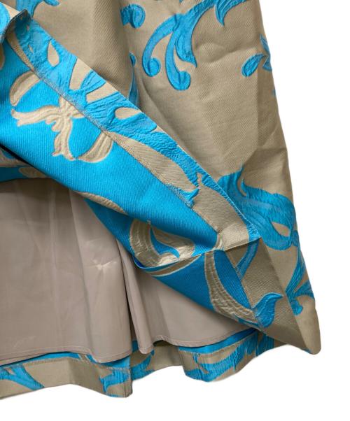 ANAYI（アナイ）ANAYI (アナイ) アールヌーボージャガードタック スカート ベージュ サイズ:38の古着・服飾アイテム