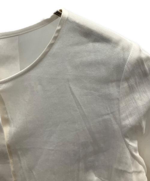ANAYI（アナイ）ANAYI (アナイ) トリアセオーガンジーシアー ブラウス ホワイト サイズ:38の古着・服飾アイテム