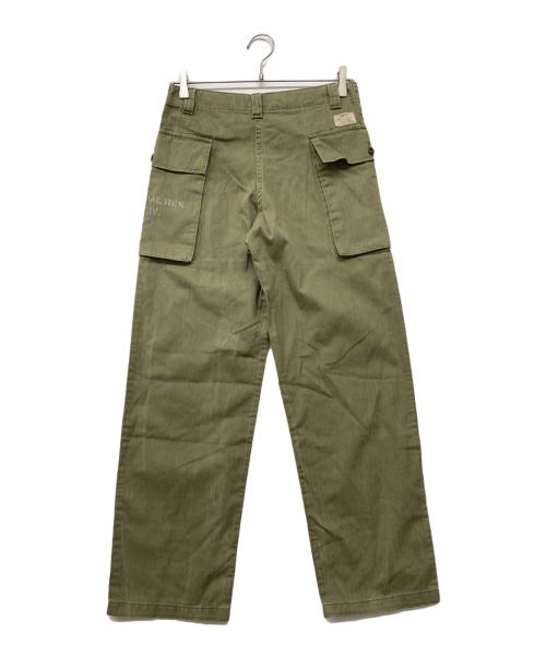 POLO RALPH LAUREN（ポロ・ラルフローレン）POLO RALPH LAUREN (ポロ・ラルフローレン) QRタグ Cotton Herringbone Utility Pant オリーブ サイズ:16（160/69）の古着・服飾アイテム