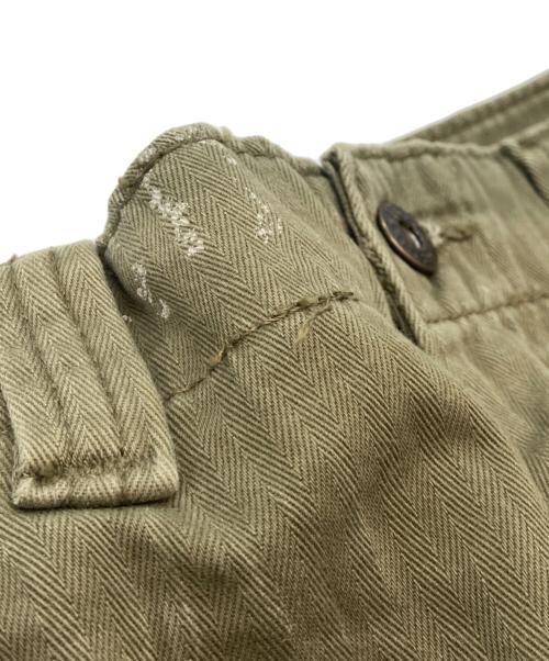 POLO RALPH LAUREN（ポロ・ラルフローレン）POLO RALPH LAUREN (ポロ・ラルフローレン) QRタグ Cotton Herringbone Utility Pant オリーブ サイズ:16（160/69）の古着・服飾アイテム