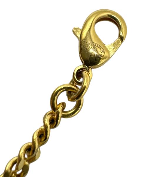 CHANEL（シャネル）CHANEL (シャネル) ココマークネックレス ゴールド×ブラックの古着・服飾アイテム