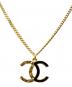 CHANEL（シャネル）の古着「ココマークネックレス」｜ゴールド×ブラック