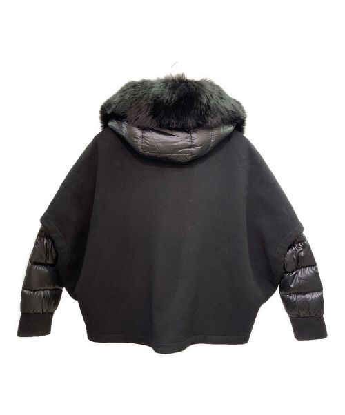 MOORER（ムーレー）MOORER (ムーレー) PEGASO-CWR/ショートダウンケープ ブラック サイズ:38の古着・服飾アイテム