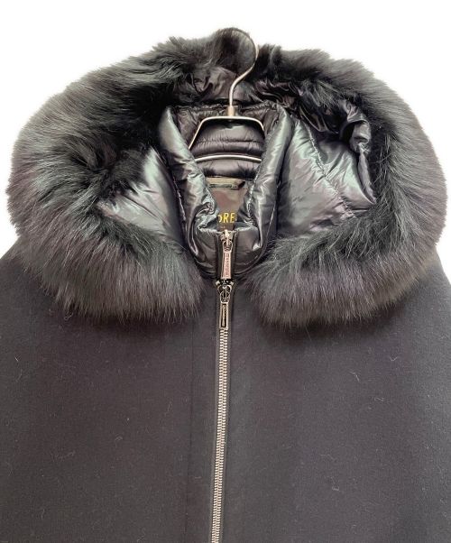 MOORER（ムーレー）MOORER (ムーレー) PEGASO-CWR/ショートダウンケープ ブラック サイズ:38の古着・服飾アイテム