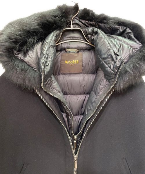 MOORER（ムーレー）MOORER (ムーレー) PEGASO-CWR/ショートダウンケープ ブラック サイズ:38の古着・服飾アイテム