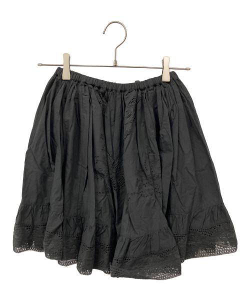 crinkle crinkle crinkle（クリンクル クリンクル クリンクル）crinkle crinkle crinkle (クリンクル クリンクル クリンクル) 2way embroidery mini skirt ブラック サイズ:Freeの古着・服飾アイテム