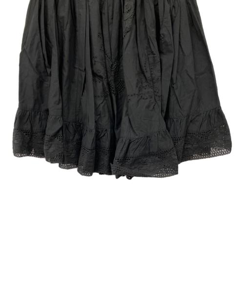 crinkle crinkle crinkle（クリンクル クリンクル クリンクル）crinkle crinkle crinkle (クリンクル クリンクル クリンクル) 2way embroidery mini skirt ブラック サイズ:Freeの古着・服飾アイテム