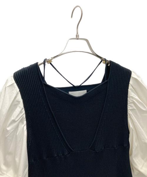 CELFORD（セルフォード）CELFORD (セルフォード) ボリューム袖ニットタイトワンピース ブラック サイズ:SIZE36の古着・服飾アイテム
