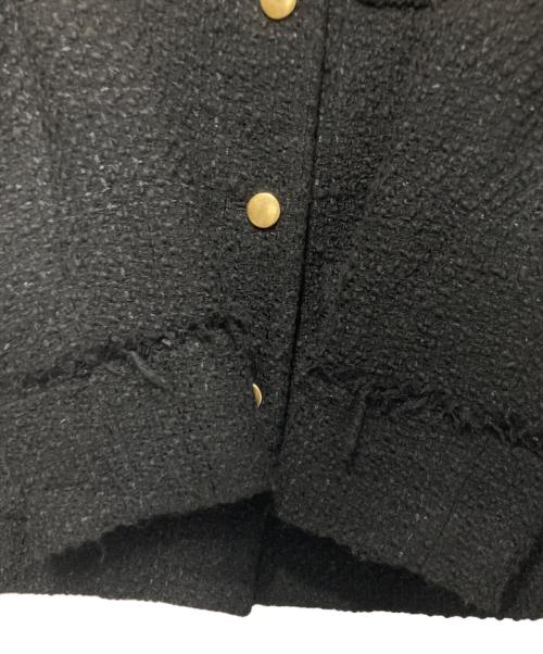 FRAY ID（フレイ アイディー）FRAY ID (フレイ アイディー) GIOLICA 2WAYツイードジレジャケット ブラック サイズ:1の古着・服飾アイテム