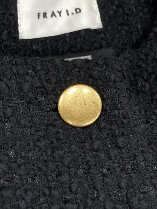 FRAY ID（フレイ アイディー）FRAY ID (フレイ アイディー) GIOLICA 2WAYツイードジレジャケット ブラック サイズ:1の古着・服飾アイテム
