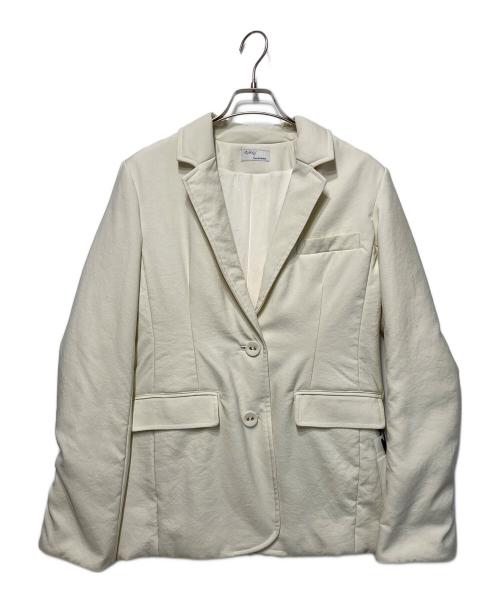 styling/（スタイリング）styling/ (スタイリング) パディングサテンジャケット アイボリーの古着・服飾アイテム