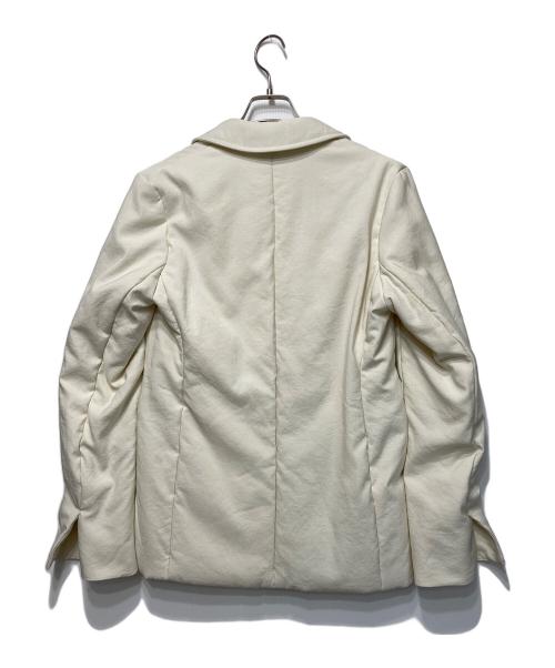 styling/（スタイリング）styling/ (スタイリング) パディングサテンジャケット アイボリーの古着・服飾アイテム