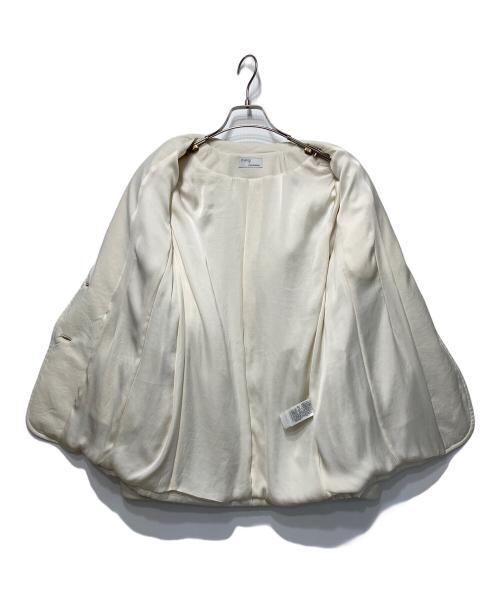 styling/（スタイリング）styling/ (スタイリング) パディングサテンジャケット アイボリーの古着・服飾アイテム