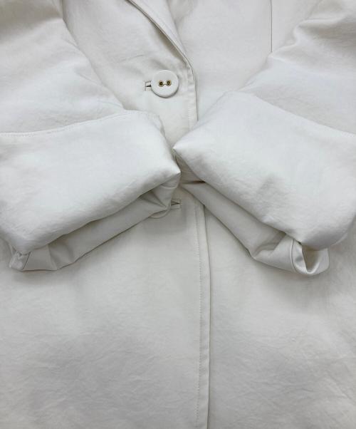 styling/（スタイリング）styling/ (スタイリング) パディングサテンジャケット アイボリーの古着・服飾アイテム