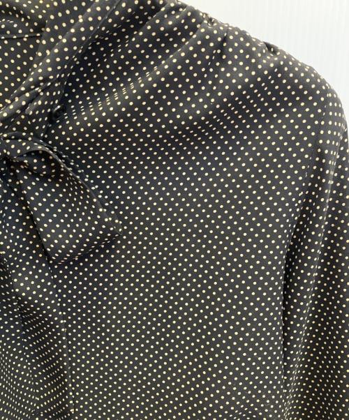 BALLSEY（ボールジィ）BALLSEY (ボールジィ) ミニドットプリント ボウタイブラウス ブラック サイズ:36の古着・服飾アイテム