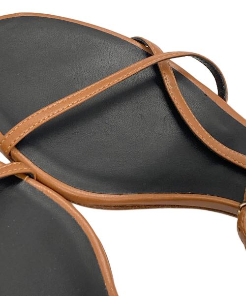 Brenta（ブレンタ）Brenta (ブレンタ) ストラップヒールサンダル ブラウン×ブラック サイズ:37の古着・服飾アイテム