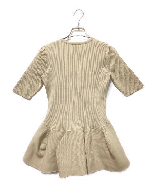 CFCL（シーエフシーエル）CFCL (シーエフシーエル) ペプラムニット ベージュ サイズ:Fの古着・服飾アイテム