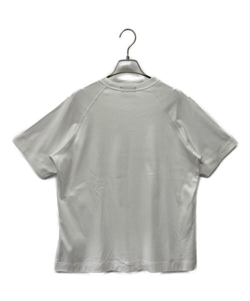 DRAWER（ドゥロワー）Drawer (ドゥロワー) コットン天竺ラグランスリーブTシャツ ホワイト サイズ:Fの古着・服飾アイテム