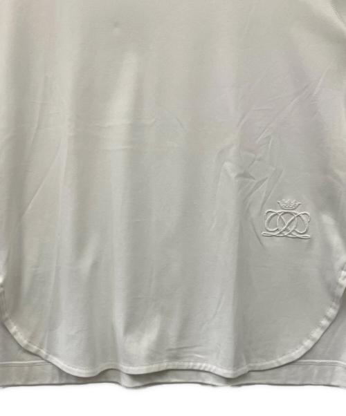 DRAWER（ドゥロワー）Drawer (ドゥロワー) コットン天竺ラグランスリーブTシャツ ホワイト サイズ:Fの古着・服飾アイテム