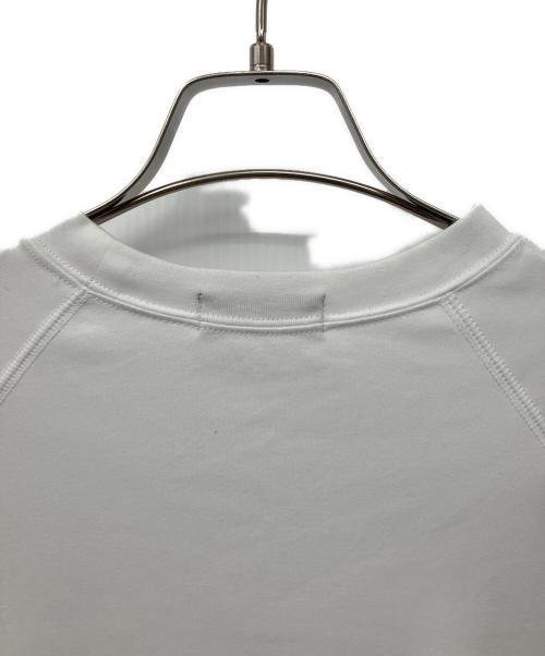 DRAWER（ドゥロワー）Drawer (ドゥロワー) コットン天竺ラグランスリーブTシャツ ホワイト サイズ:Fの古着・服飾アイテム