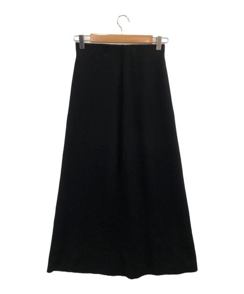 AP STUDIO（エーピーストゥディオ）AP STUDIO (エーピーストゥディオ) フレアニットスカート ブラック サイズ:36の古着・服飾アイテム