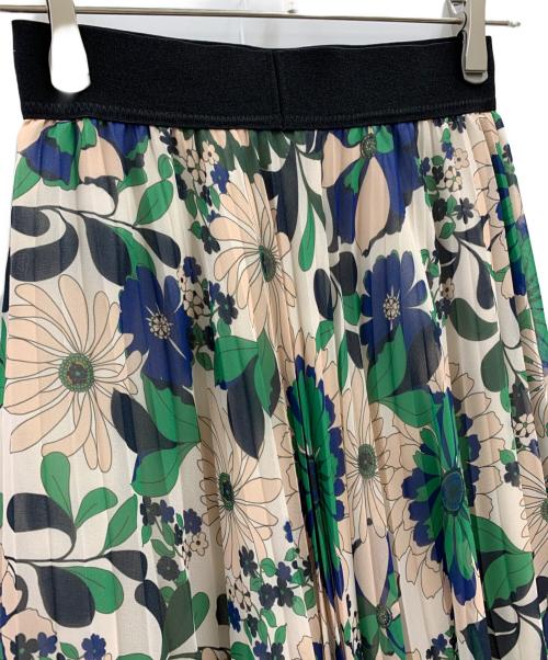 support surface（サポートサーフェス）support surface (サポートサーフェス) support surface　フラワープリントプリーツスカート ベージュの古着・服飾アイテム