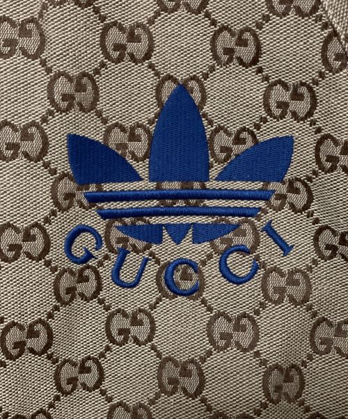 GUCCI（グッチ）GUCCI (グッチ) adidas (アディダス) GG Canvas Reversible Jacket ベージュ/ブルー サイズ:52の古着・服飾アイテム