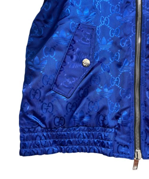 GUCCI（グッチ）GUCCI (グッチ) adidas (アディダス) GG Canvas Reversible Jacket ベージュ/ブルー サイズ:52の古着・服飾アイテム