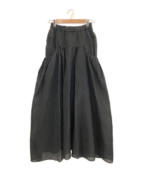 MAISON SPECIAL（メゾンスペシャル）MAISON SPECIAL (メゾンスペシャル) Sheer Jacquard Voluminous Skirt ブラック サイズ:FREEの古着・服飾アイテム