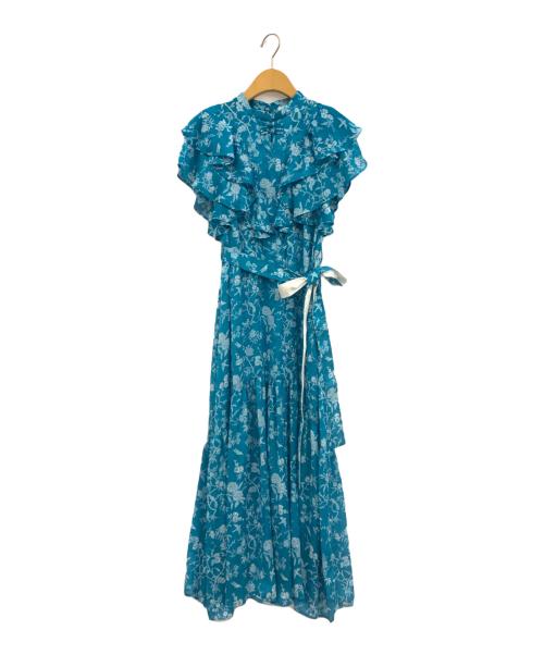 Lily Brown（リリーブラウン）Lily Brown (リリーブラウン) KEITA MARUYAMA (ケイタマルヤマ) フリルチャイナワンピース スカイブルー サイズ:1の古着・服飾アイテム