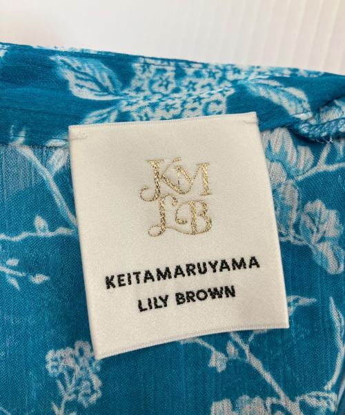 Lily Brown（リリーブラウン）Lily Brown (リリーブラウン) KEITA MARUYAMA (ケイタマルヤマ) フリルチャイナワンピース スカイブルー サイズ:1の古着・服飾アイテム