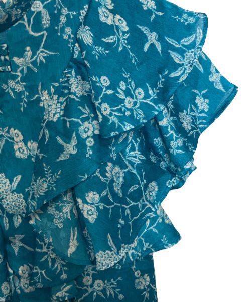 Lily Brown（リリーブラウン）Lily Brown (リリーブラウン) KEITA MARUYAMA (ケイタマルヤマ) フリルチャイナワンピース スカイブルー サイズ:1の古着・服飾アイテム