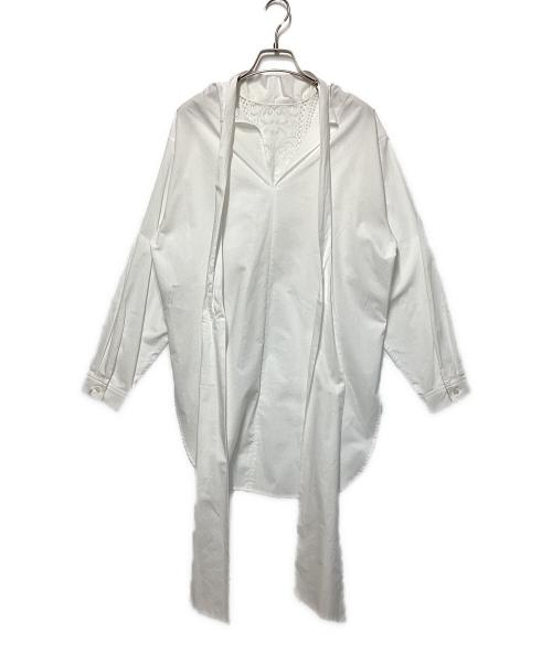 Whim Gazette（ウィムガゼット）Whim Gazette (ウィムガゼット) ヨークレースブラウス ホワイト サイズ:Freeの古着・服飾アイテム