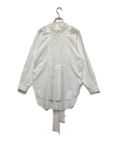 Whim Gazette（ウィムガゼット）Whim Gazette (ウィムガゼット) ヨークレースブラウス ホワイト サイズ:Freeの古着・服飾アイテム