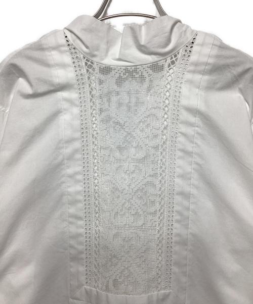 Whim Gazette（ウィムガゼット）Whim Gazette (ウィムガゼット) ヨークレースブラウス ホワイト サイズ:Freeの古着・服飾アイテム