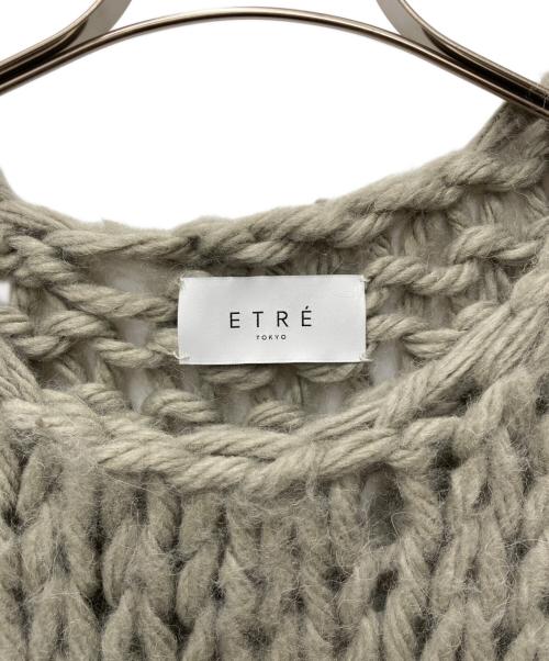 ETRE TOKYO（エトレトウキョウ）ETRE TOKYO (エトレトウキョウ) ローゲージルーズニットプルオーバー グリーン サイズ:Freeの古着・服飾アイテム