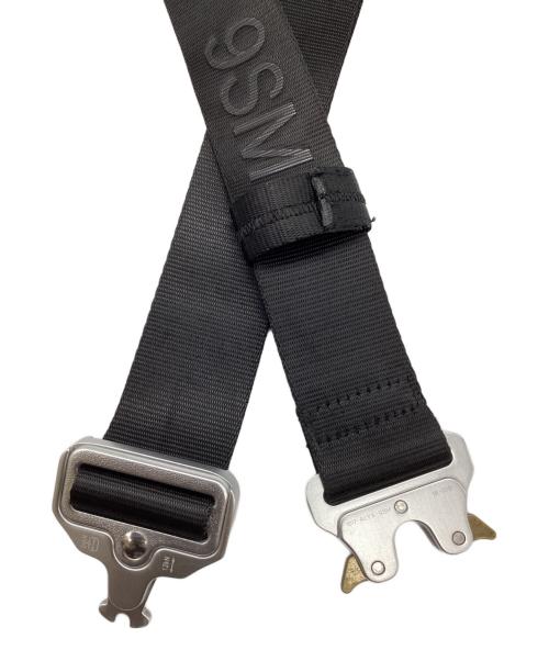 1017 ALYX 9SM（テンセブンティーン アリクス ナインエスエム）1017 ALYX 9SM (アリクス) ローラーコースターバックル ベルト ブラック×シルバーの古着・服飾アイテム