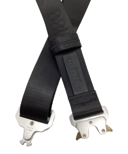 1017 ALYX 9SM（テンセブンティーン アリクス ナインエスエム）1017 ALYX 9SM (アリクス) ローラーコースターバックル ベルト ブラック×シルバーの古着・服飾アイテム