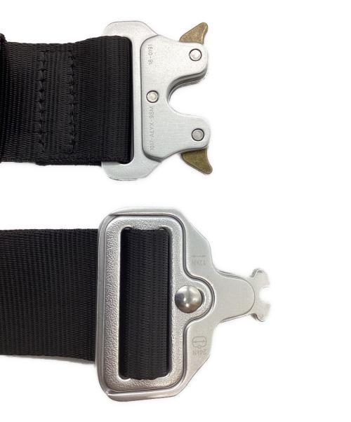 1017 ALYX 9SM（テンセブンティーン アリクス ナインエスエム）1017 ALYX 9SM (アリクス) ローラーコースターバックル ベルト ブラック×シルバーの古着・服飾アイテム