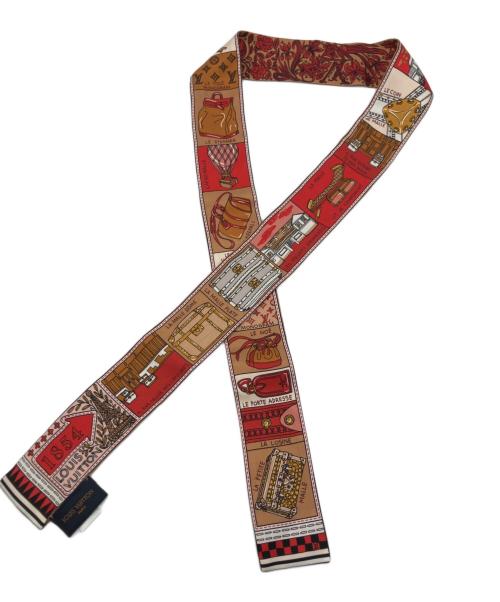 LOUIS VUITTON（ルイ ヴィトン）LOUIS VUITTON (ルイ ヴィトン) ジュドゥルイスカーフ レッドの古着・服飾アイテム