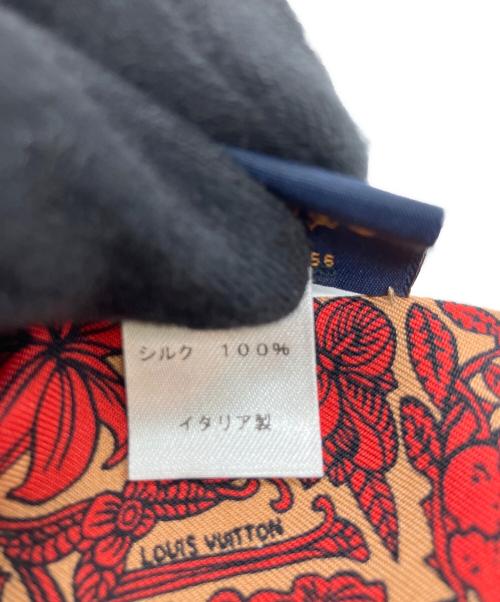 LOUIS VUITTON（ルイ ヴィトン）LOUIS VUITTON (ルイ ヴィトン) ジュドゥルイスカーフ レッドの古着・服飾アイテム