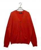POLO RALPH LAURENポロ・ラルフローレン）の古着「エルボーパッチカーディガン」｜レッド